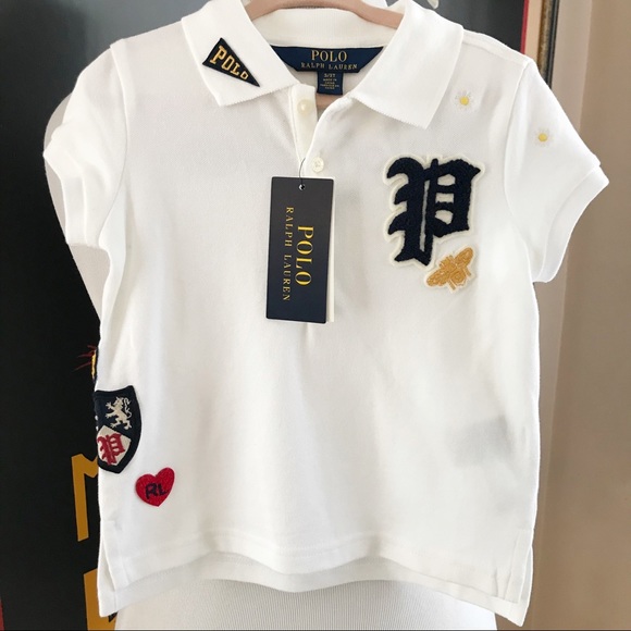 Polo Ralph Lauren Other - Ralph Lauren Iconic Crest Daisy Heart White Polo